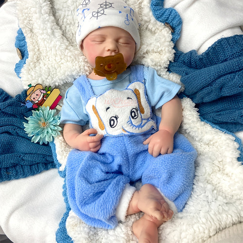 20-inch Lifelike Silicone Doll with Realistic Veins and Openable Mouth