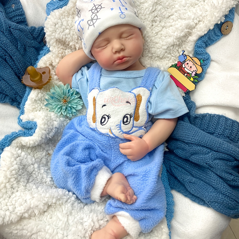20-inch Lifelike Silicone Doll with Realistic Veins and Openable Mouth