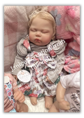 Lifelike Doll with Rooted Blond Hair, 3D Painted